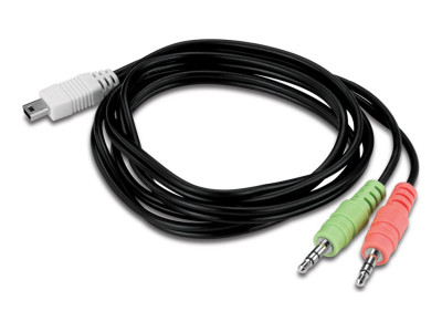 TrendNet : 2 PORT USB KVM SWITCH kit W. AUDIO INCLUDE 2 X KVM CABLES