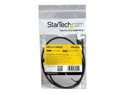 Startech : CABLE USB 2.0 @ MONTAGE SUR PANNEAU A VERS A de 60CM - F/M