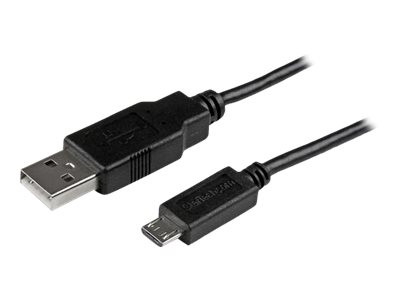 Startech : CABLE CHARGE/SYNCHONISATION USB A @ MICRO B MINCE 0 5M NOIR