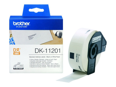 Brother DK-11201 Noir sur blanc 29 x 90 mm 400 pour QL-500/550