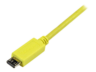 Startech 1M PHONE CHARGE cable USB TO THIN MICRO USB SYNC - Jaune