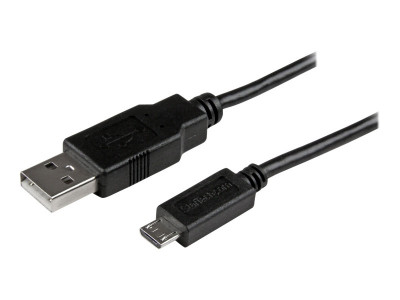 Startech : CABLE CHARGE / SYNCHRONISATION USB A A MICRO B MINCE 15CM NOIR
