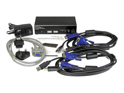 Startech : SWITCH KVM USB / VGA 2 PORTS COMMUTATION RAPIDE DDM et CABLES