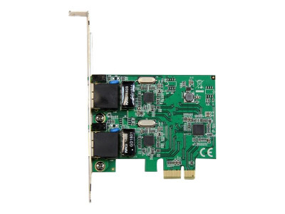 Startech : CARTE RESEAU / ADAPTATEUR PCIE 2 PORTS GIGABIT ETHERNET RJ45