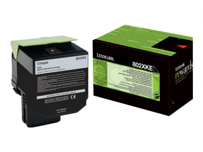Lexmark : CORPORATE cartouche toner 802XKE Noir 8K PGS F CX510