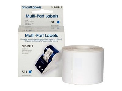 Seiko : SLP-MPL4 MULTI PART LABEL 220 LAB/ROLL 1 ROLL/BOX