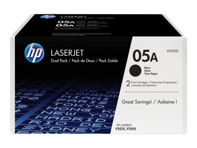 HP : cartouche toner LaserJet 05A BLACK 2 pack