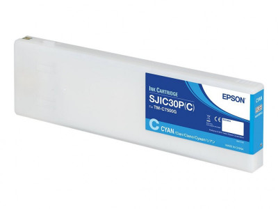 Epson : SJIC30P(C) Cartouche Encre Cyan COLORWORKS C7500G