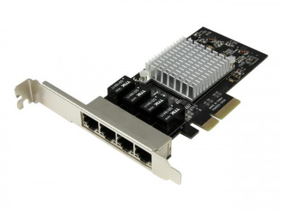 Startech : 4PORT GIGABIT NETWORK ADAPTER card W/ INTEL I350-AM4 CHIP PCIE
