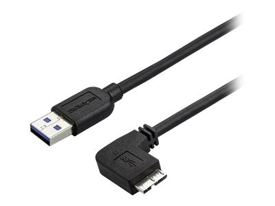 Startech : CABLE USB 3.0 SLIM A VERS MICRO B A ANGLE DROIT de 1 M - 5 GB/S