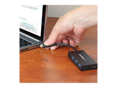 Startech : HUB USB 3.1 GEN 1 4 PORTS - 1X USB-C 3X USB-A