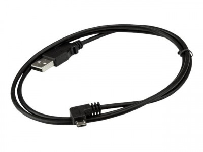 Startech : CABLE de CHARGE et SYNC MICRO USB A ANGLE DROIT de 1 M - M/M
