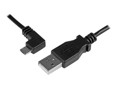 Startech : CABLE de CHARGE et SYNC MICRO USB A ANGLE GAUCHE de 2 M - M/M