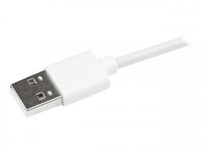 Startech : CABLE LIGHTNING COUDE VERS USB de 1 M - M/M - BLANC