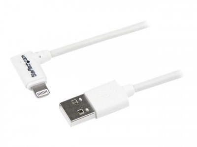 Startech : CABLE LIGHTNING COUDE VERS USB de 1 M - M/M - BLANC