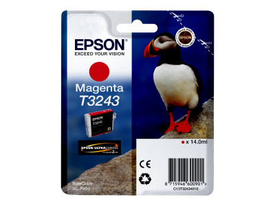 Epson : HI-GLOSS2 T3243 PUFFIN SINGLEpack 1X14.0MLMAGENTA