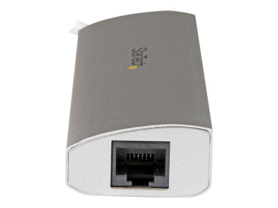 Startech : HUB USB 3.0 A 3 PORTS avec GIGABIT ETHERNET - ARGENT