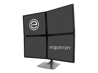 Ergotron : QUAD MONITOR STAND (2X2) BLACK (18.32kg)