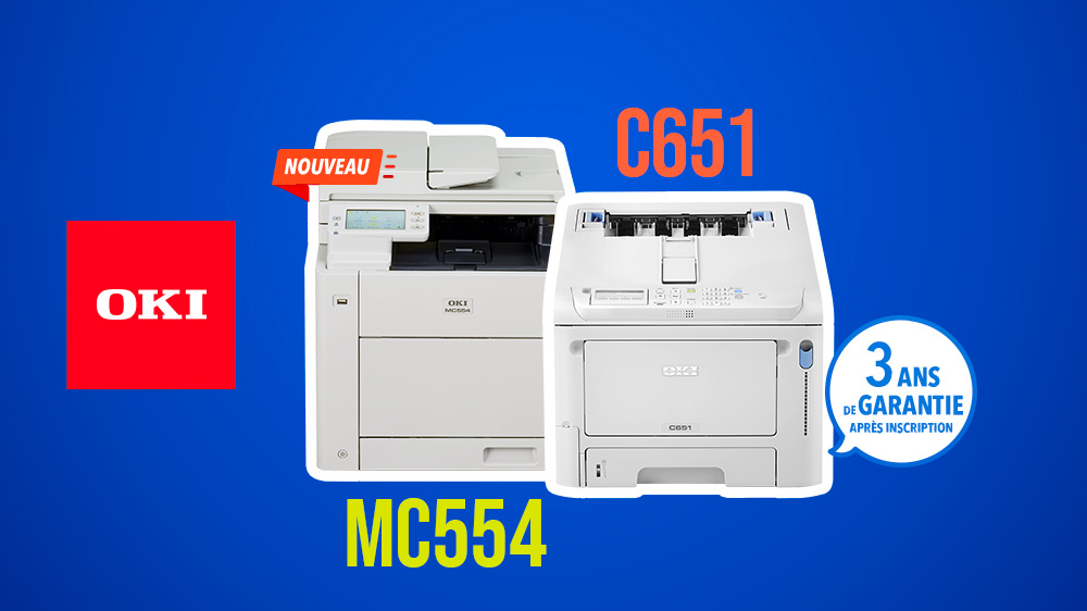 Nouvelle OKI C651dn et MC554dn : imprimantes pro rapides et fiables