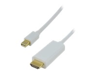 MCL Samar : MINI DISPLAYPORT TO HDMI cable 4K2K 2M WHITE MALE/MALE
