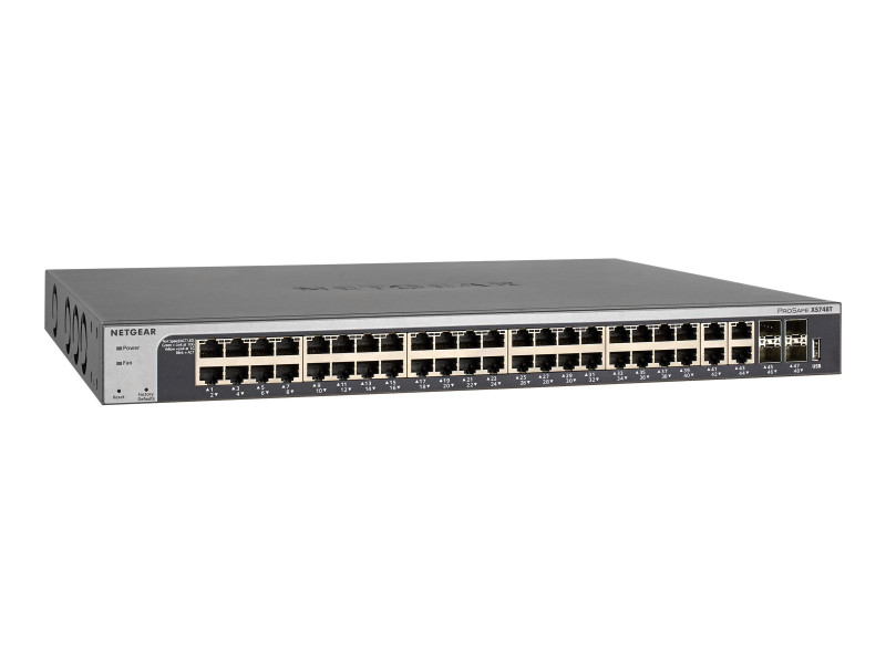 Netgear : SMART SWITCH PROSAFE XS748T 10GIGABIT 48 PORTS RJ45 (8.01kg)