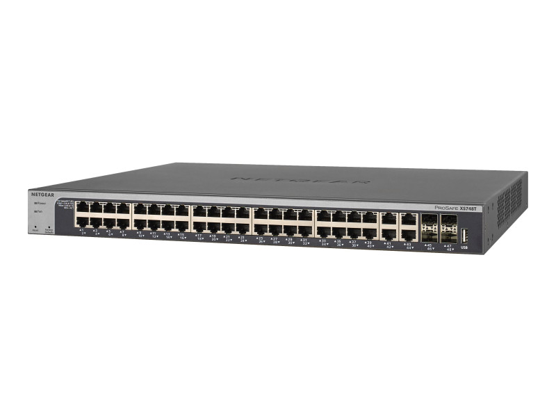 Netgear : SMART SWITCH PROSAFE XS748T 10GIGABIT 48 PORTS RJ45 (8.01kg)