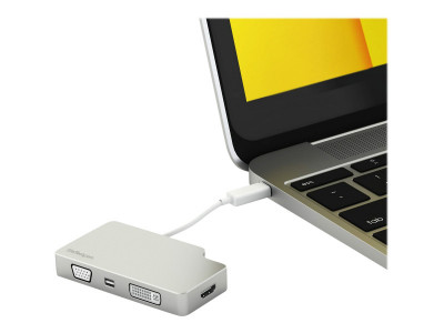 Startech : ADAPTATEUR AUDIO/VIDEO 4 en 1 USB-C VERS VGA DVI HDMI MINI DP