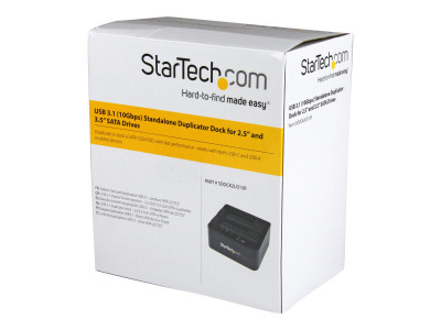 Startech : DUPLICATEUR USB 3.1 AUTONOME pour HDD / SSD SATA 2 5 /3 5