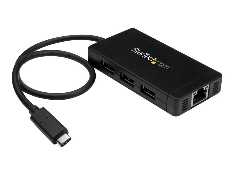 Startech : HUB USB 3.0 A 3 PORTS avec USB TYPE-C et GIGABIT ETHERNET