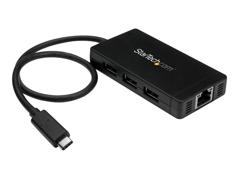 StarTech.com Hub USB-C 3 ports USB et lecteur de carte SD - 2x USB