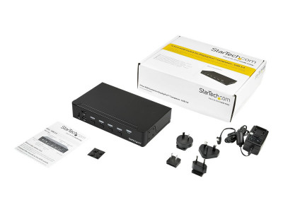 Startech : SWITCH KVM USB DISPLAYPORT A 4 PORTS avec HUB USB 3.0 - 4K