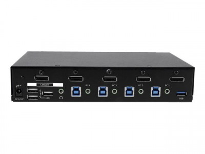 Startech : SWITCH KVM USB DISPLAYPORT A 4 PORTS avec HUB USB 3.0 - 4K