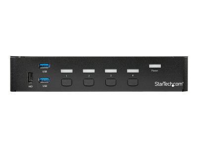 Startech : SWITCH KVM USB DISPLAYPORT A 4 PORTS avec HUB USB 3.0 - 4K