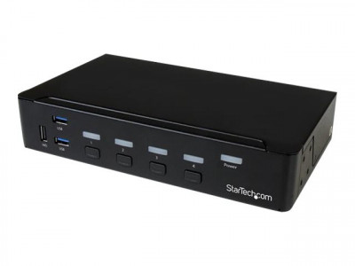 Startech : SWITCH KVM USB DISPLAYPORT A 4 PORTS avec HUB USB 3.0 - 4K