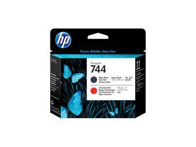 HP : 744 MATTE BLACK & RED PRINTHEAD