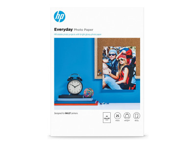 HP : PAPER 200G SEMI GLOSSY A4 25 SHEETS