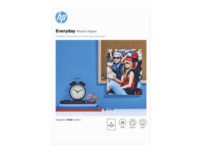 HP : PAPER 200G SEMI GLOSSY A4 25 SHEETS
