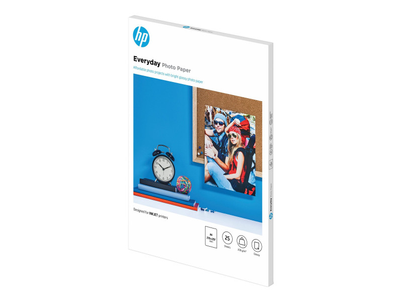 HP : PAPER 200G SEMI GLOSSY A4 25 SHEETS