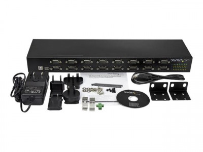 Startech : HUB SERIE RS232 16 PORTS - ADAPTATEUR USB 16X DB9 RS232