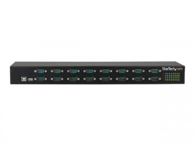 Startech : HUB SERIE RS232 16 PORTS - ADAPTATEUR USB 16X DB9 RS232