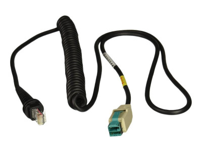 Honeywell : CABLE USB BLACK 12V LOCKING 3M COILED 5V HOST POWER