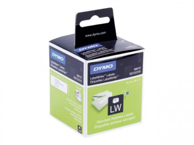 Dymo : ADDRESS LABEL WHITE papier 28 X 89 MM - ROLL 130 LABELS fr