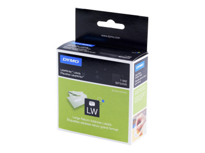 Dymo : ADDRESS LABEL WHITE papier 25 X 54 MM - ROLL 500 LABELS fr