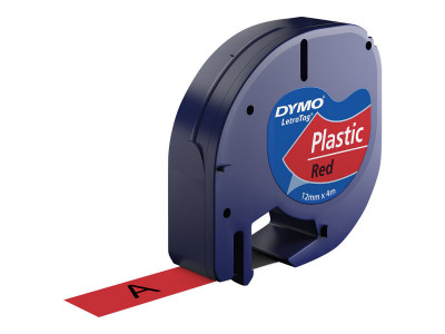 Dymo : K7 RIBBON LETRATAG BLACK / RED fr