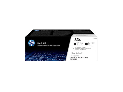 HP : cartouche toner 83A BLACK dual pack