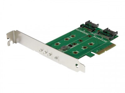 Startech : ADAPTATEUR SSD M.2 NGFF A 3 PORTS - carte M.2 NGFF PCIE