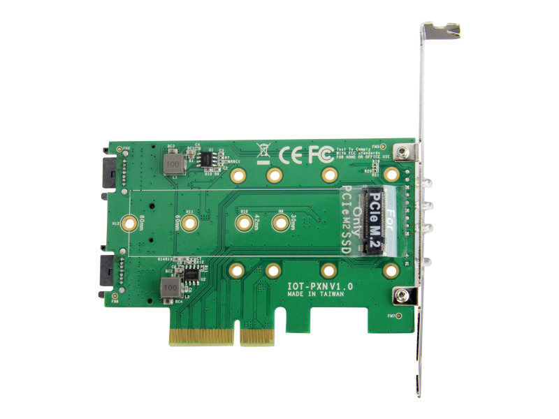 Startech : ADAPTATEUR SSD M.2 NGFF A 3 PORTS - carte M.2 NGFF PCIE