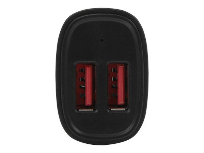 Startech : CHARGEUR de VOITURE USB A 2 PORTS - (24 W/4 8 A) - NOIR