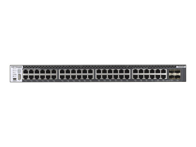 Netgear : M4300-48X STACKABLE MGD SWITCH 48X10G 48X10GBASE-T 4XSFP+ (8.22kg)