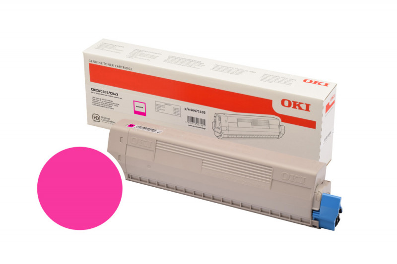 OKI Toner Magenta 7000 pages pour C823 C833 C843